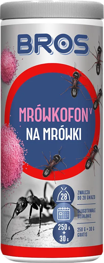 Opakowanie preparatu do zwalczania mrówek marki Bros, o nazwie