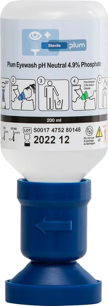 Płyn do płukania oczu pH Neutral 4.9%. Butelka z aplikatorem, data ważności 2022-12.