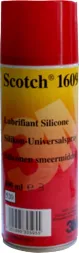 Czerwona puszka aerozolu silikonowego marki Scotch® o pojemności 400 ml, model 1609. Produkt uniwersalny do zastosowań przemysłowych.