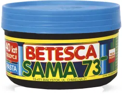 Niebieskie opakowanie pasty do czyszczenia 