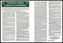 Plakat BHP zatytułowany 