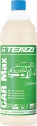 Butelka z płynem CAR Max marki TENZI do mycia karoserii, pojemność 1 litr. Produkt jest skoncentrowany, przeznaczony do aktywnej piany, skuteczny w usuwaniu zabrudzeń drogowych. Butelka jest koloru zielonego, z białą nakrętką.