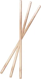 Trzy trzonki drewniane o długości 120 cm, kolor naturalny, gładko wykończone.