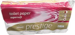 Opakowanie papieru toaletowego Clou Prestige, oznaczone jako 